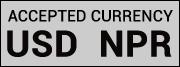 Accepted Currency USD NPR
